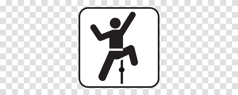 Indoor Climbing Symbol, Sign, Road Sign, Silhouette Transparent Png