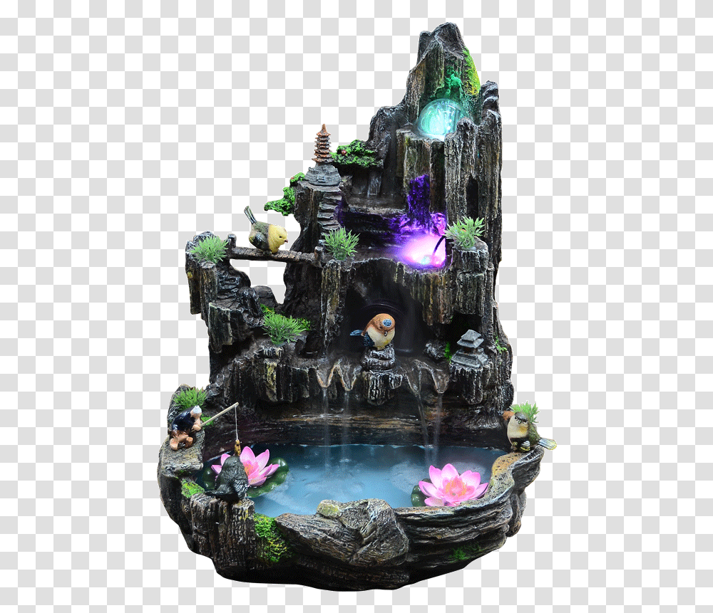 Indoor Home Craft Gift Ornaments To Run The Fountain Fake Fountain, Crystal, Water, Furniture, Sphere Transparent Png