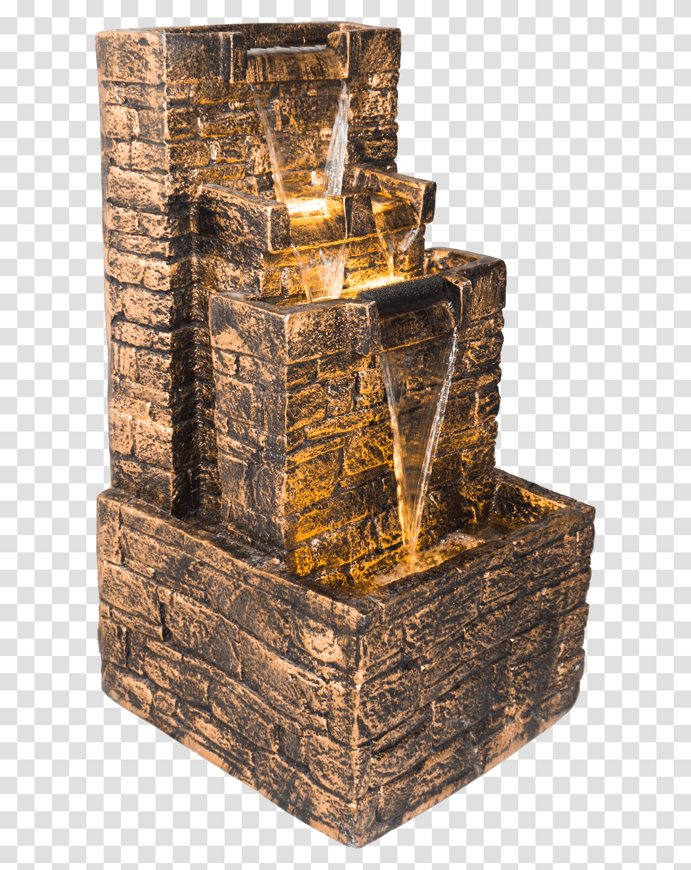 Indoor Water Fountain Fountain, Treasure, Crystal, Gold, Trophy Transparent Png