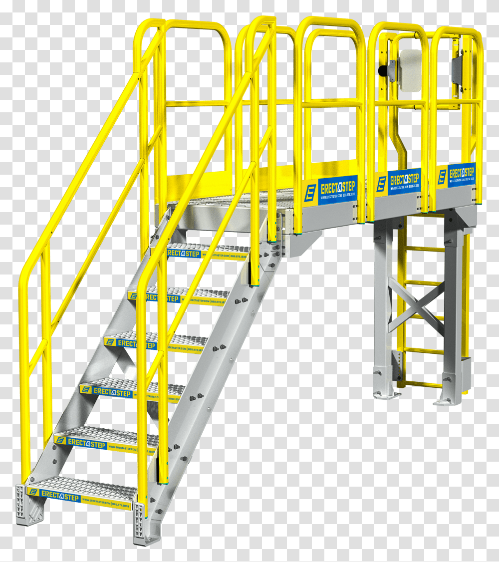 Industrial Catwalk, Handrail, Banister, Construction Crane, Railing Transparent Png