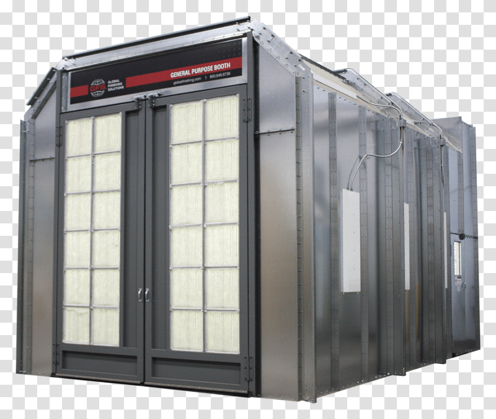 Industrial General Purpose Paint Spray Booth Computer Component, Shipping Container, Door, Toolshed Transparent Png