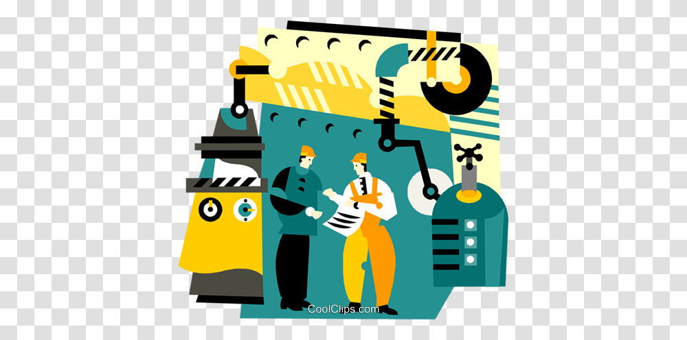 Industrial Production Royalty Free Vector Clip Art Illustration, Person, Poster, Advertisement Transparent Png