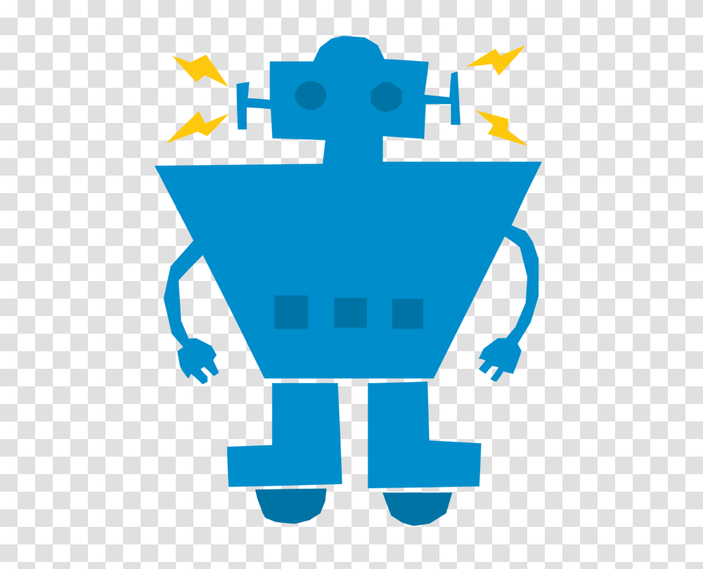 Industrial Robot Droide Android Nao, Recycling Symbol, Light Transparent Png