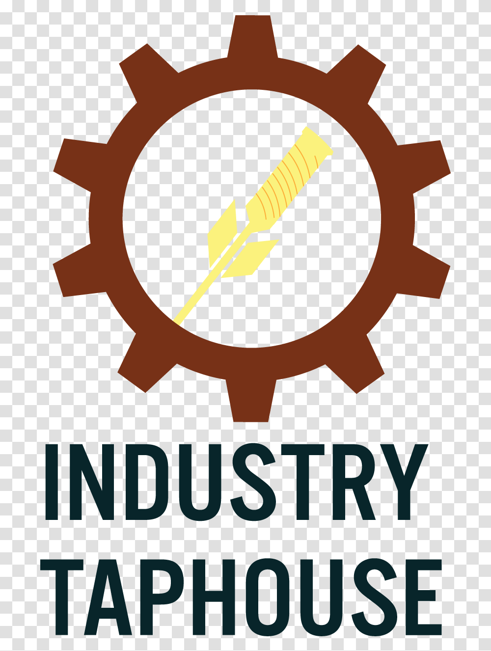 Industrial Taphouse Logo Essential Art House, Machine, Poster, Advertisement, Gear Transparent Png