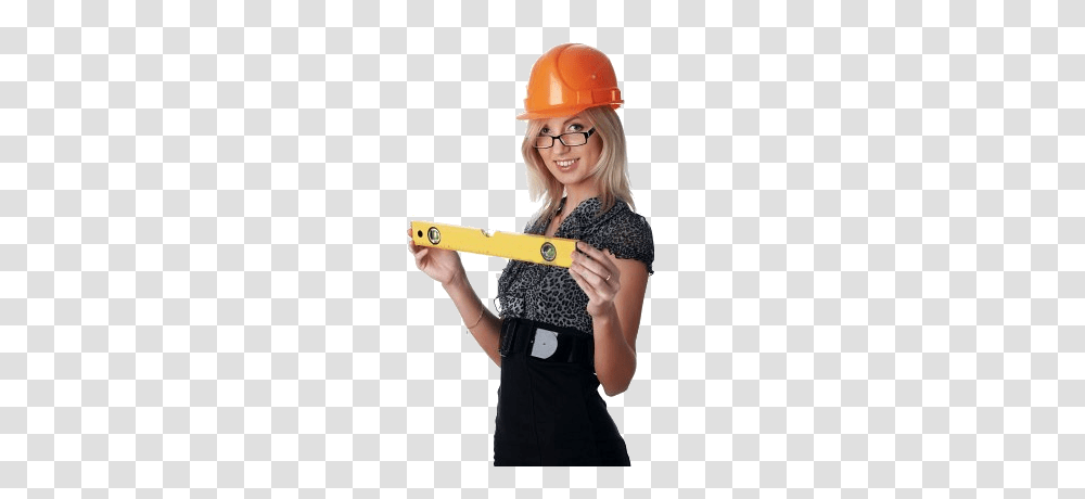 Industrial Worker, Person, Female, Hardhat Transparent Png