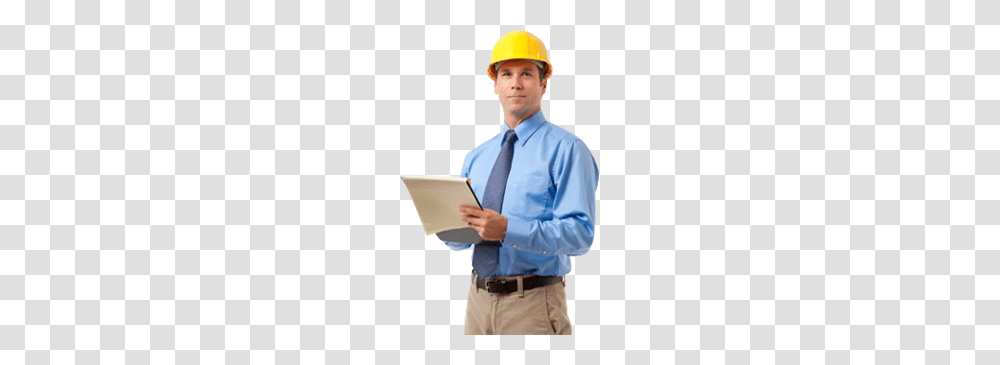 Industrial Worker, Person, Hardhat, Shirt Transparent Png
