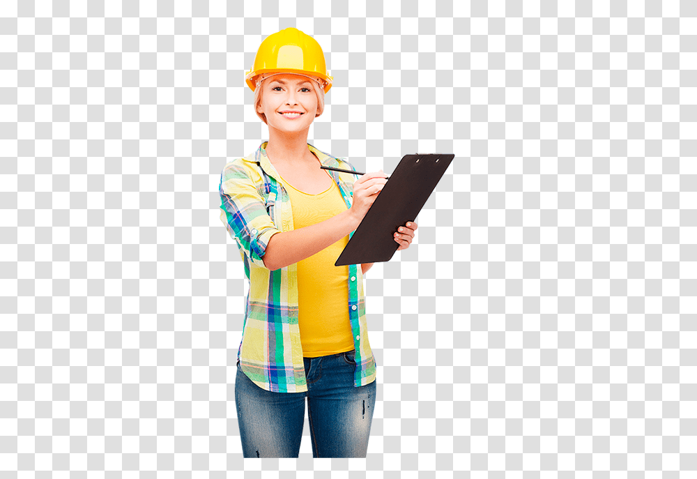 Industrial Worker, Person, Hardhat, Sleeve Transparent Png