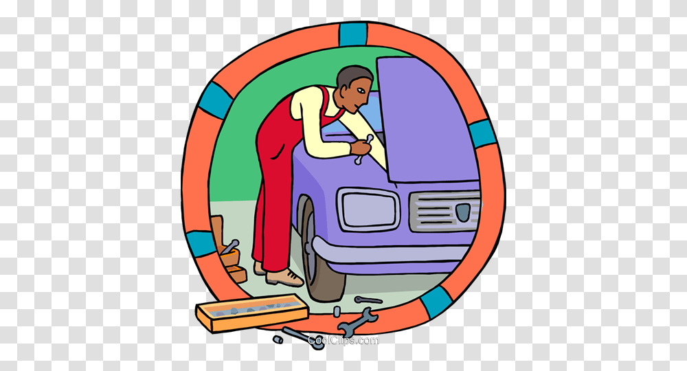 Industry Auto Mechanic Working On A Car Royalty Free Vector Clip, Car Wash, Vehicle, Transportation, Automobile Transparent Png