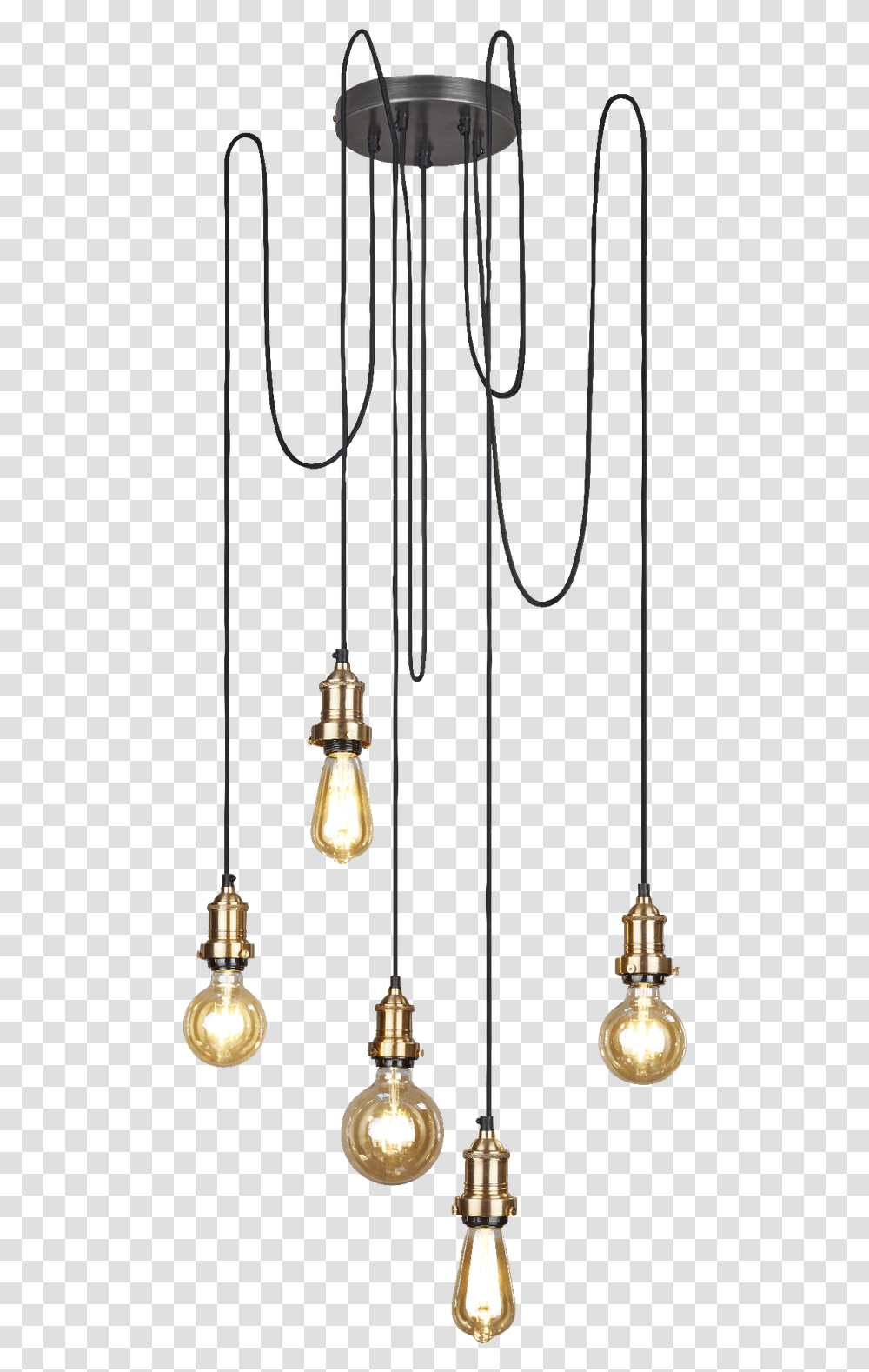 Industville Brooklyn 5 Wire Pendant, Light Fixture, Lamp, Ceiling Light Transparent Png
