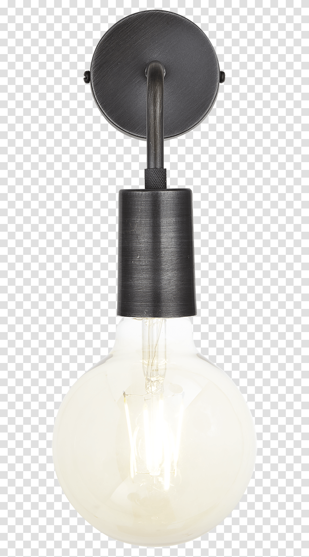 Industville Sleek Edison Wall Light, Lamp, Lightbulb Transparent Png
