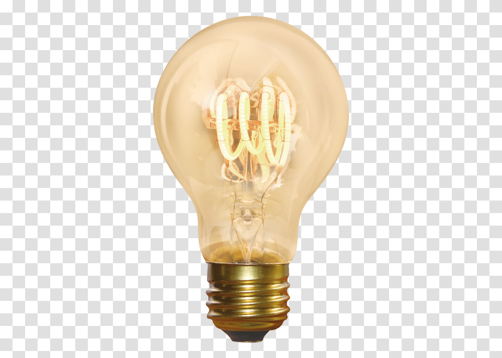 Industville Vintage A60 Spiral Lededison Lightbulb Incandescent Light Bulb Transparent Png