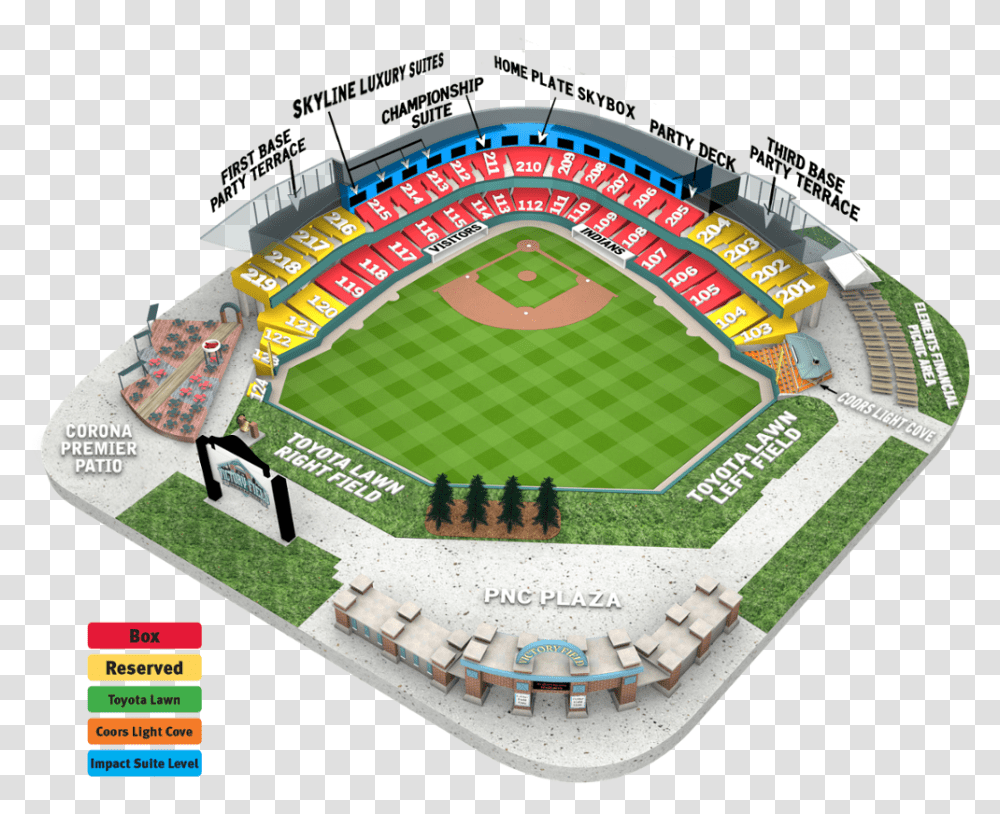 Indy Indians Seating Chart, Building, Stadium, Arena, Field Transparent Png
