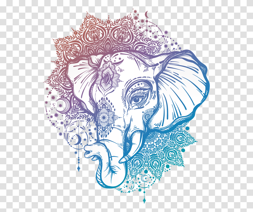 Inevitable Vision Home Picture Mandala Elephant, Pattern, Drawing, Ornament Transparent Png