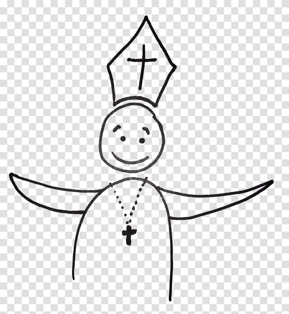 Infallible Pope Line Art, Animal Transparent Png