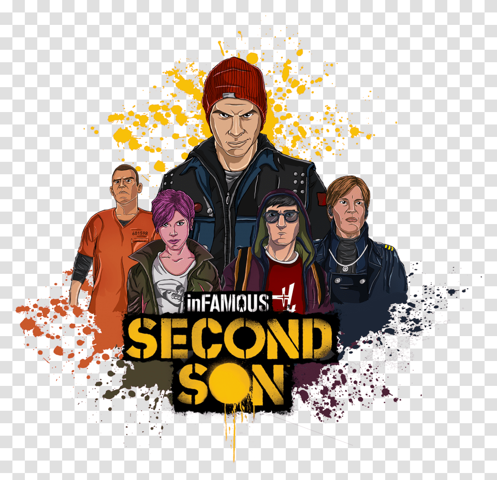 Infamous Second Son Poster, Person, Advertisement, People, Army Transparent Png