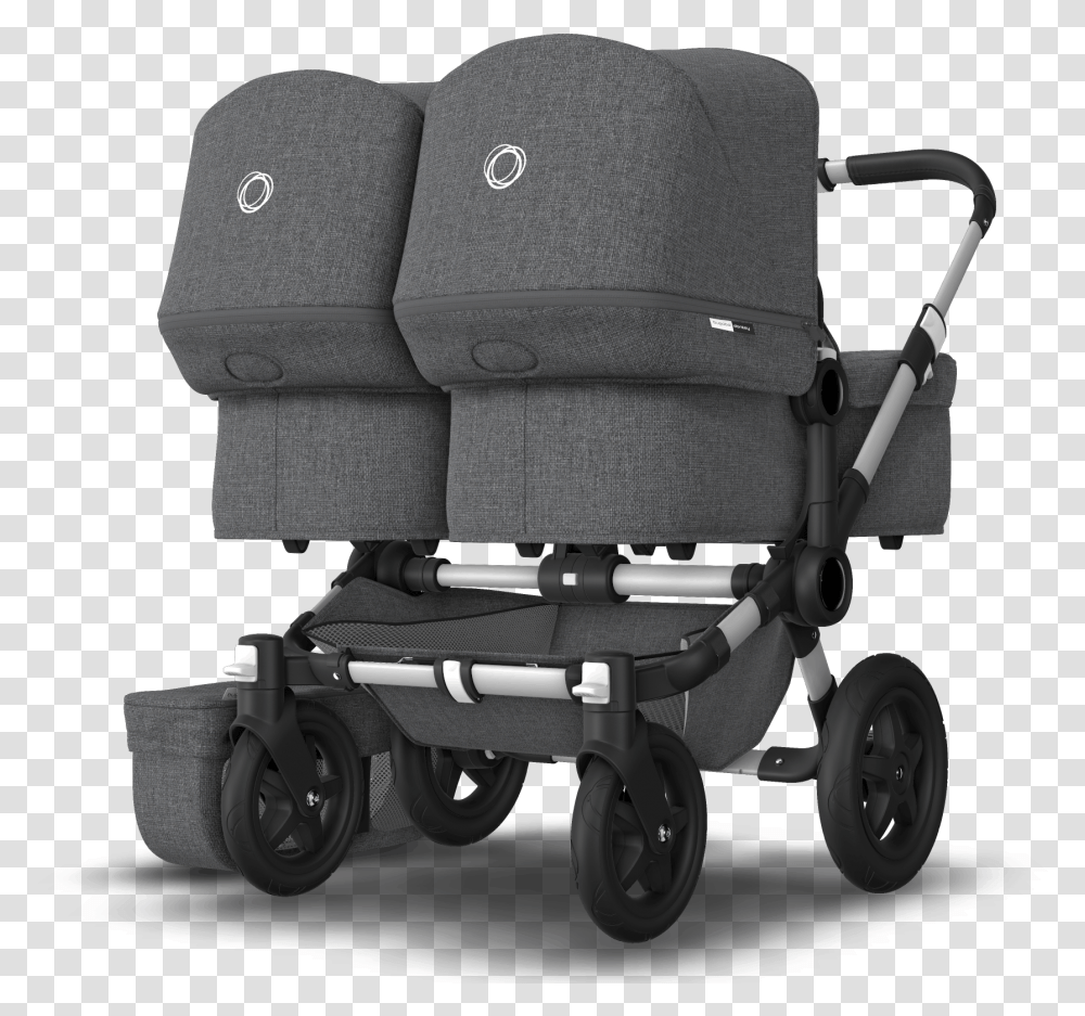 Infant Stroller Multiple Seat Positions Greyred Converts Bugaboo Donkey 2 Twin New, Chair, Furniture, Wheelchair, Lawn Mower Transparent Png
