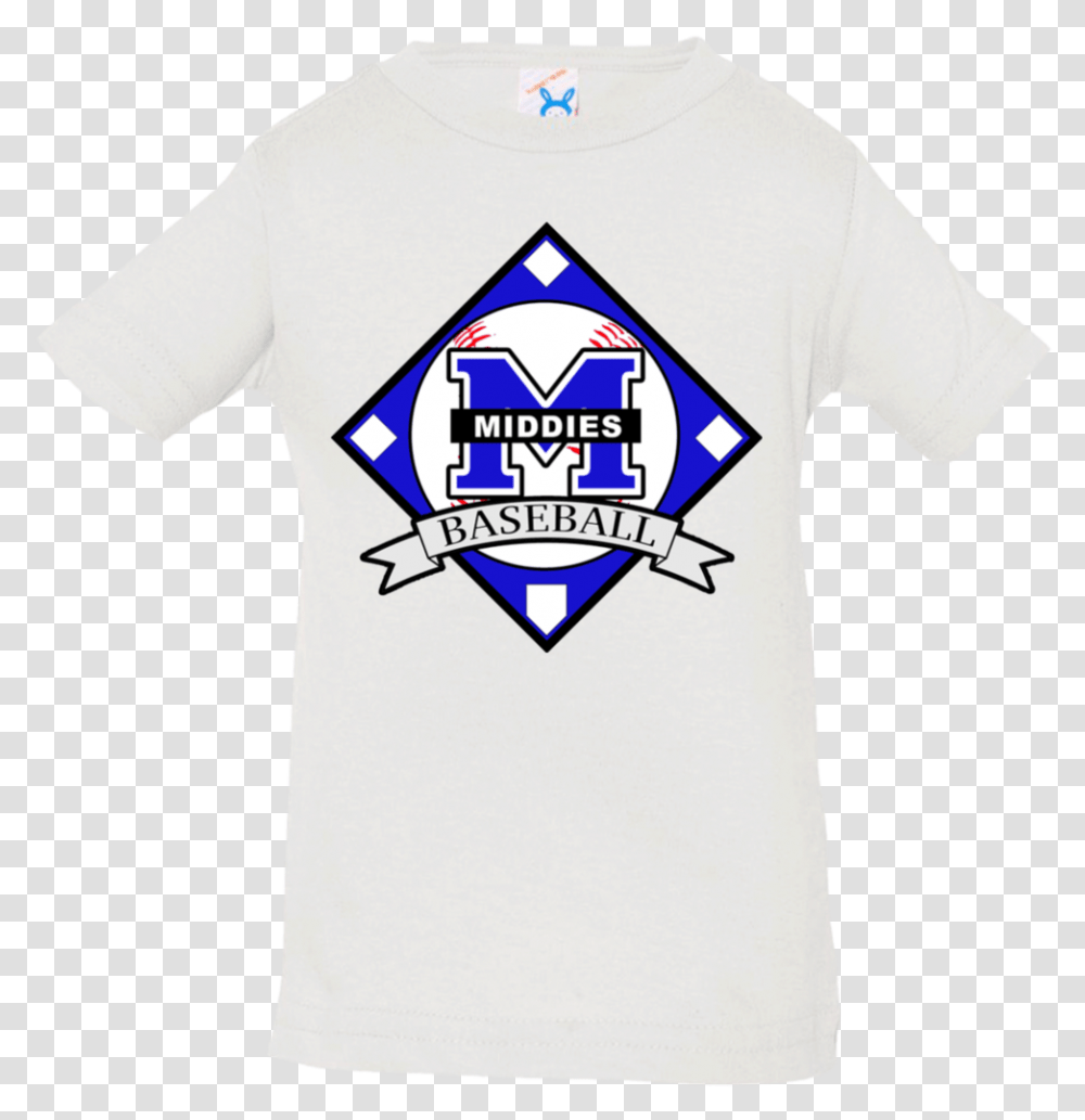 Infant T Shirt Middletown Baseball Diamond Logo Edward Marcus High School, Clothing, Apparel, T-Shirt, Label Transparent Png