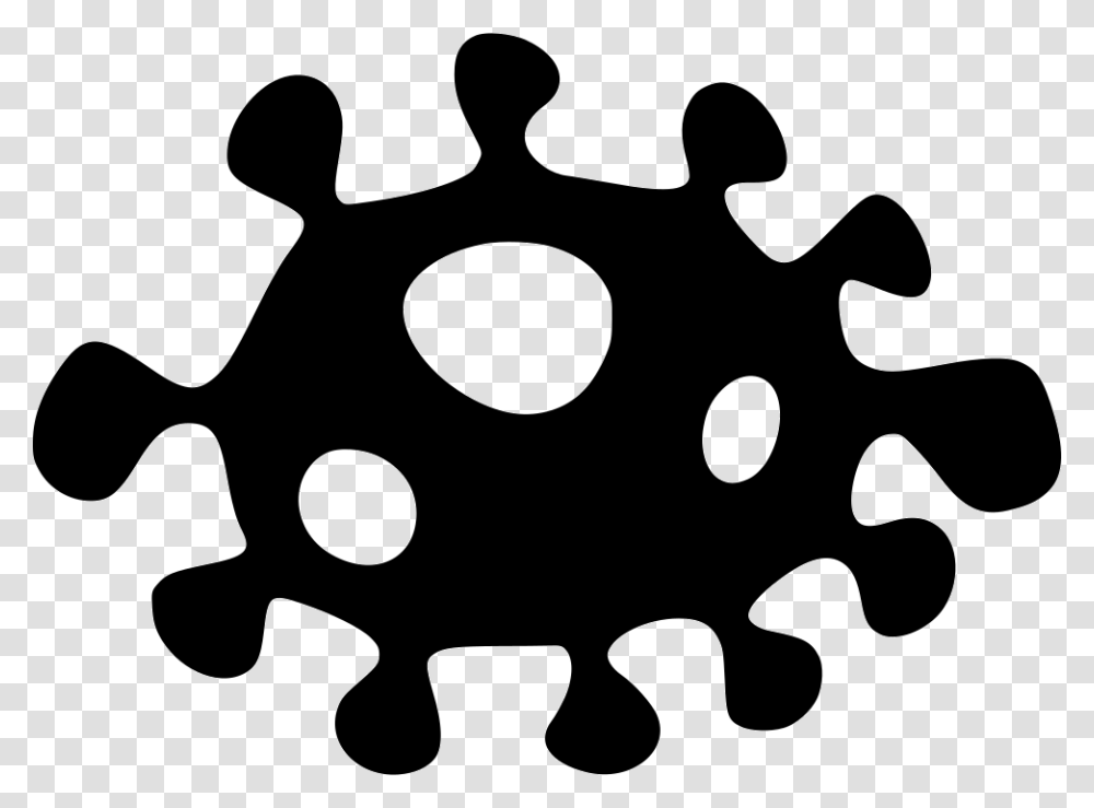 Infection Icon Bacteria, Machine, Gear, Stencil, Cross Transparent Png