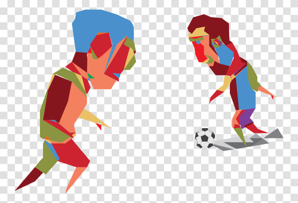 Inferno Cop Illustration, Person, Duel, Soccer Ball, Sport Transparent Png