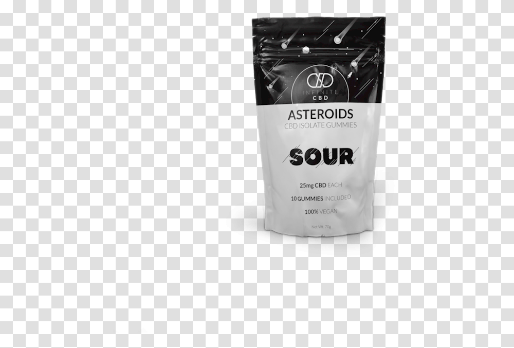Infinite Cbd Sour Asteroid Cbd Isolate Gummies Paper Bag, Bottle, Label, Cosmetics Transparent Png