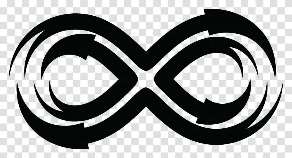 Infinity Clipart Picture Black And White Infinity Symbol, Logo, Trademark, Emblem, Tabletop Transparent Png