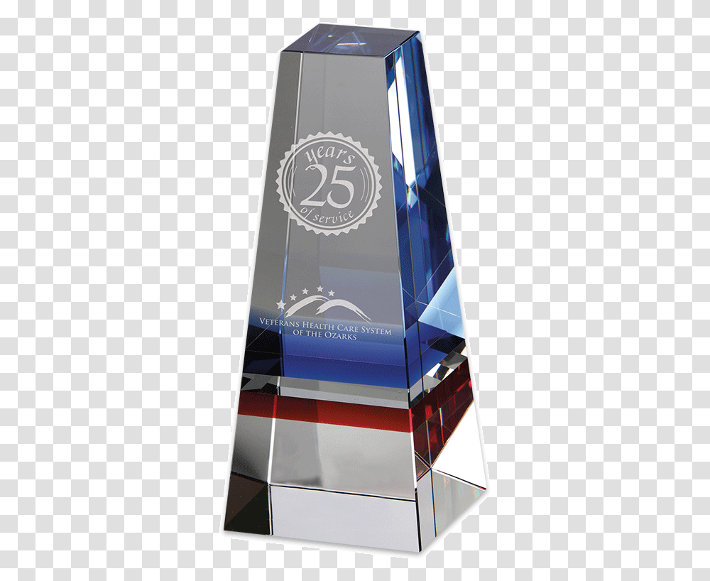 Infinity Crystal Award With Sample Etching Trophy, Poster, Advertisement, Flyer, Paper Transparent Png