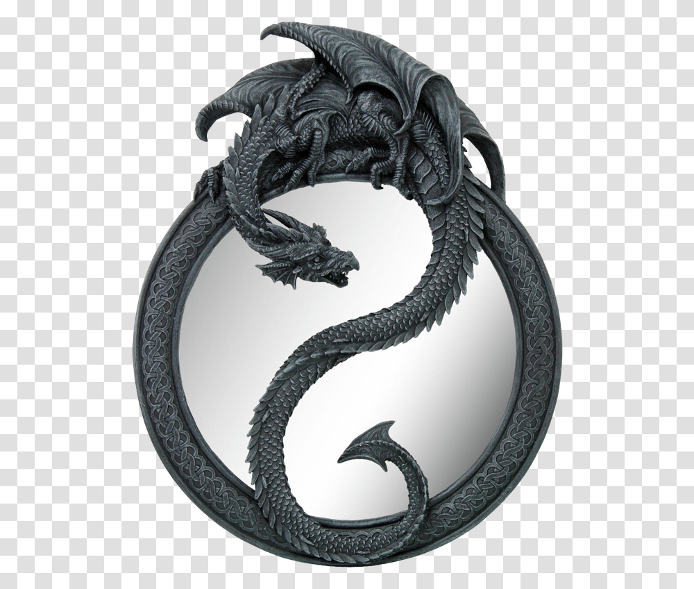 Infinity Dragon Mirror Yin Yang Symbol With Dragons, Snake, Reptile, Animal, Accessories Transparent Png
