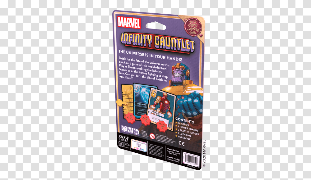 Infinity Gauntlet A Love Letter Game Z Man Games Marvel Studios, Advertisement, Poster, Flyer, Paper Transparent Png