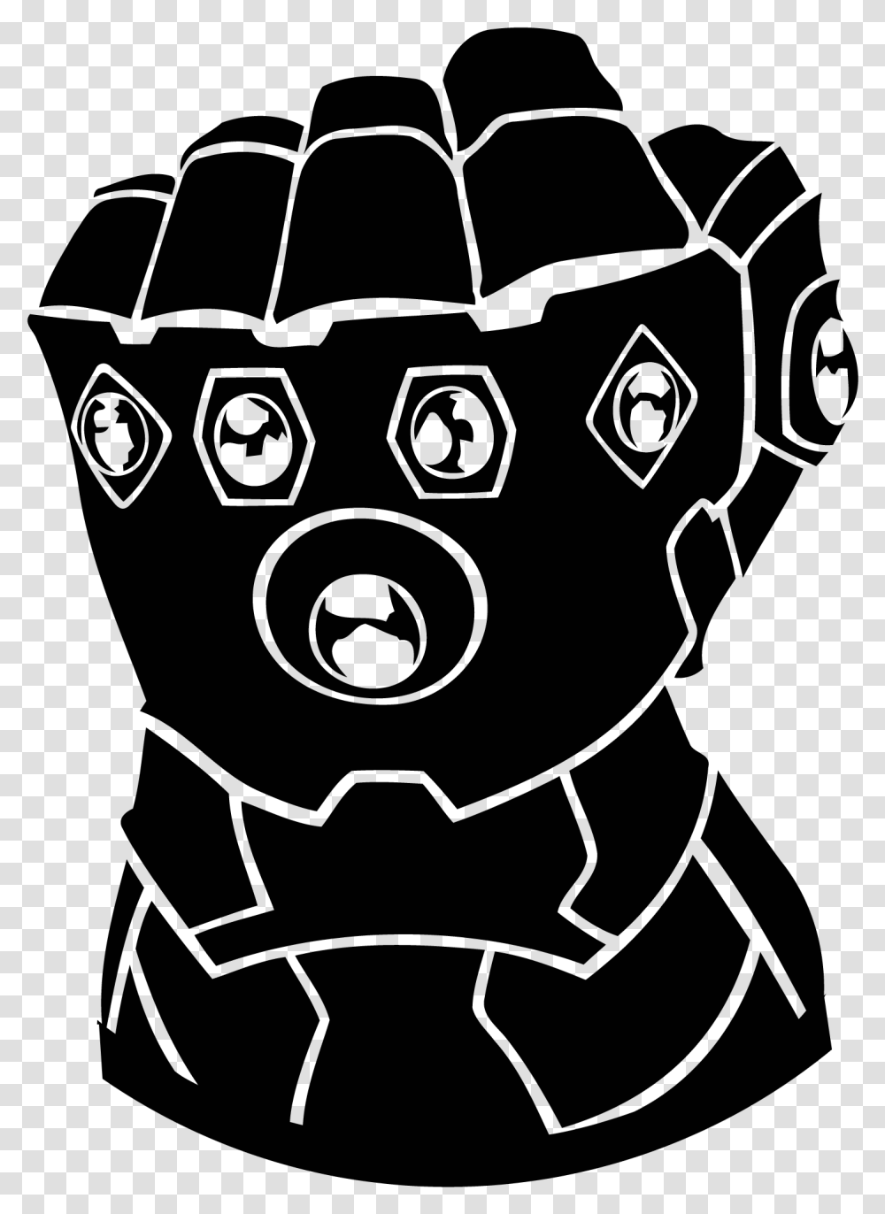 Infinity Gauntlet Black And White, Flare, Light, Face Transparent Png