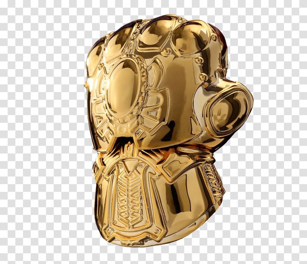 Infinity Gauntlet Metallic Gold Cosbaby Infinity Gauntlet Gold, Bronze, Helmet, Clothing, Apparel Transparent Png