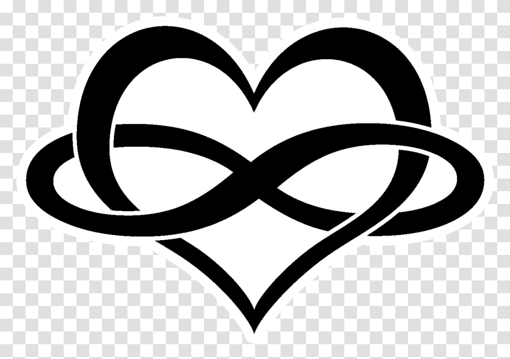 Infinity Heart Tattoo, Stencil, Logo, Trademark Transparent Png