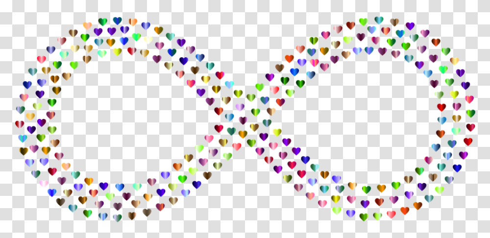 Infinity Infinite Repeating Loop Forever Symbol Colorful Heart With Infinity Symbol, Star Symbol, Pattern, Ornament, Fractal Transparent Png