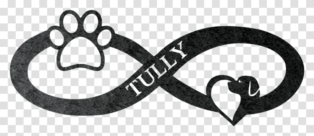 Infinity Paw Personalizable Metal Wall Sign Infinity Sign Dog, Rug, Snake, Label Transparent Png