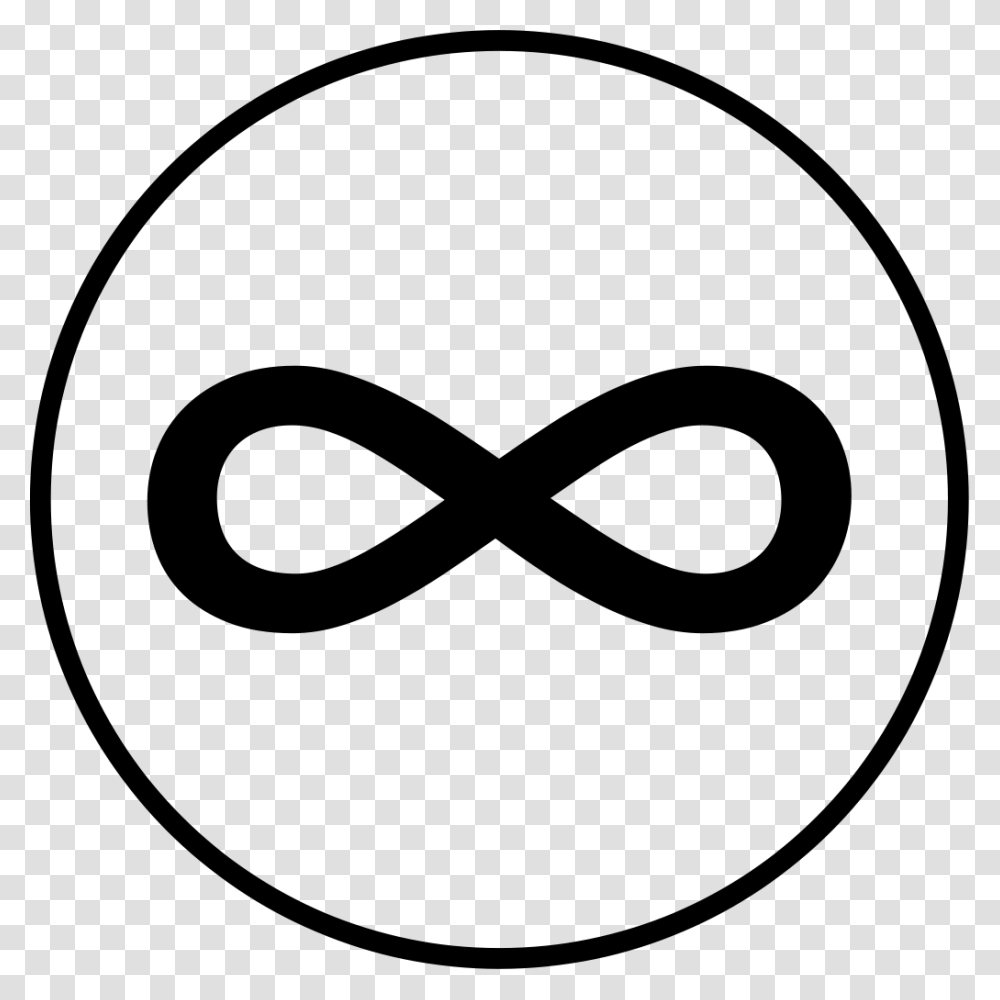 Infinity Symbol In Circle Image, Gray, World Of Warcraft Transparent Png
