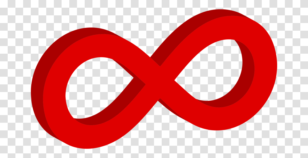 Infinity Symbol Red, Logo, Trademark Transparent Png