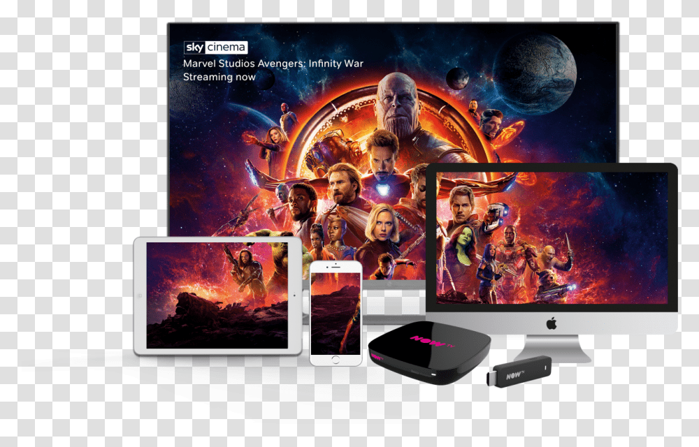 Infinity War Hd, Person, Advertisement, Monitor, Screen Transparent Png