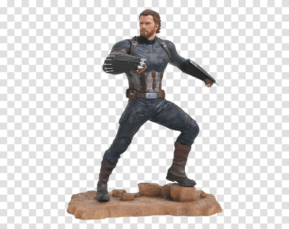 Infinity War Marvel Statues Captain America, Person, Human, Ninja Transparent Png