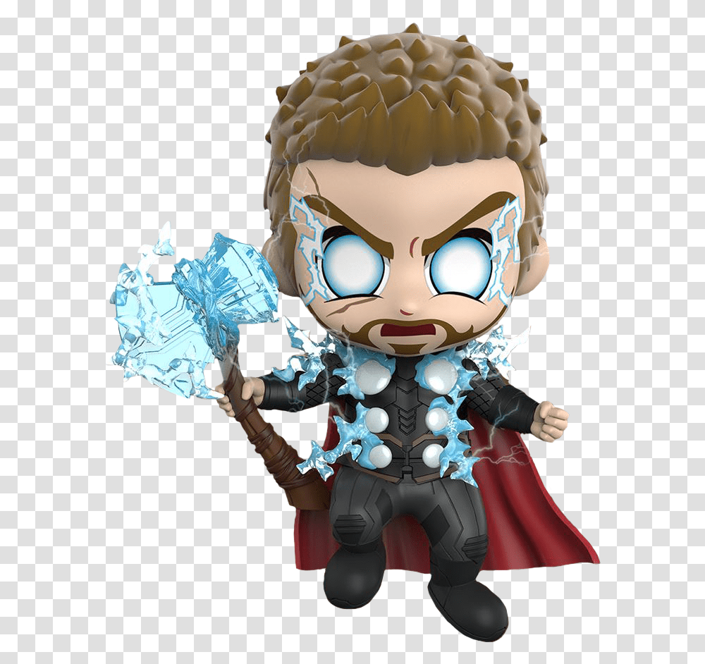 Infinity War Thor Fighting Version Cosbaby, Toy, Doll, Person, Head Transparent Png