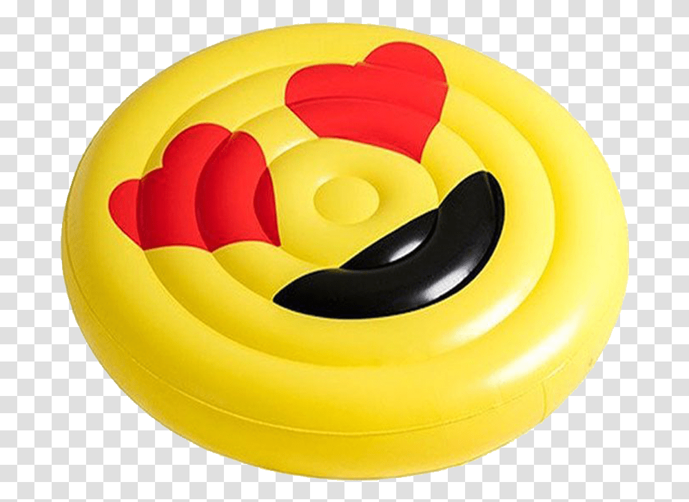 Inflatable Heart Eye Emoji Home Decoroutdoor Interior Swim Ring, Frisbee, Toy, Banana, Fruit Transparent Png