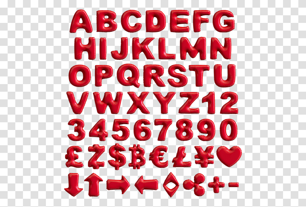 Inflatable Letter Font, Alphabet, Word, Ampersand Transparent Png