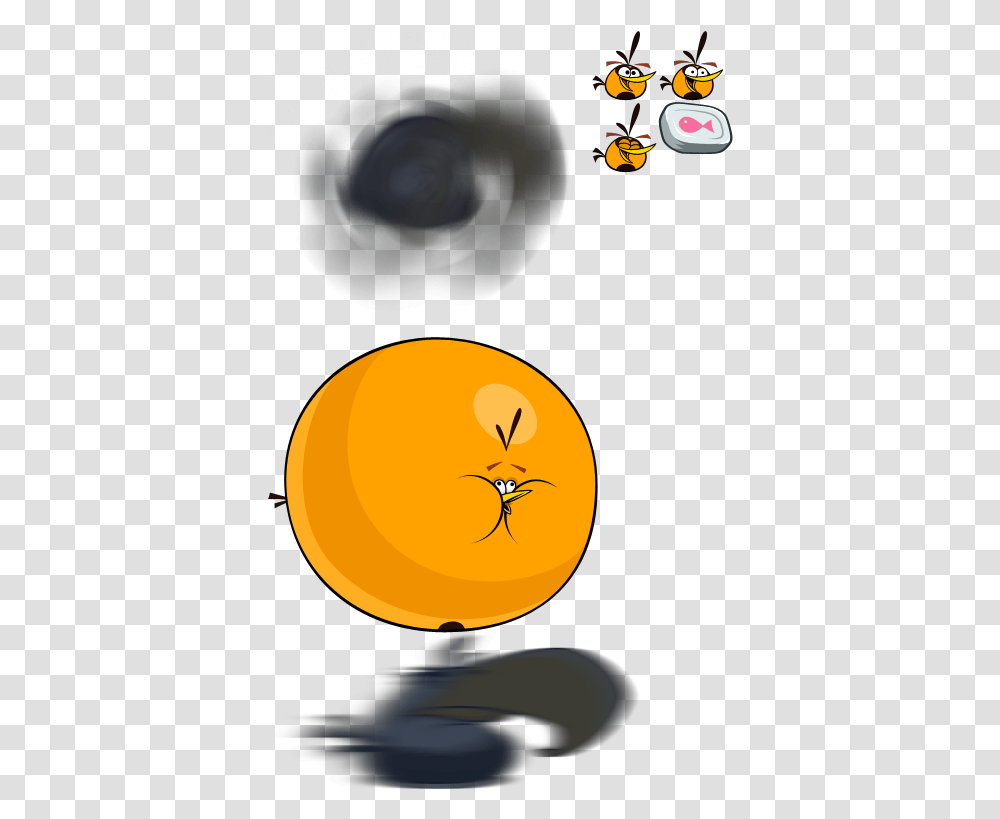 Inflated Orange Bird Sprite All Angry Birds Sprites, Plant, Animal, Food, Produce Transparent Png