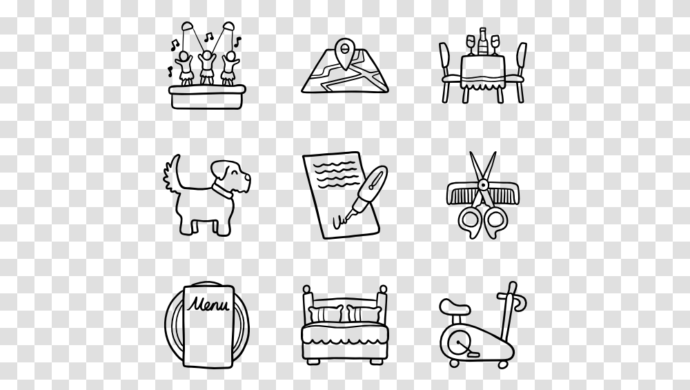 Infographic Black And White Icons, Gray, World Of Warcraft Transparent Png