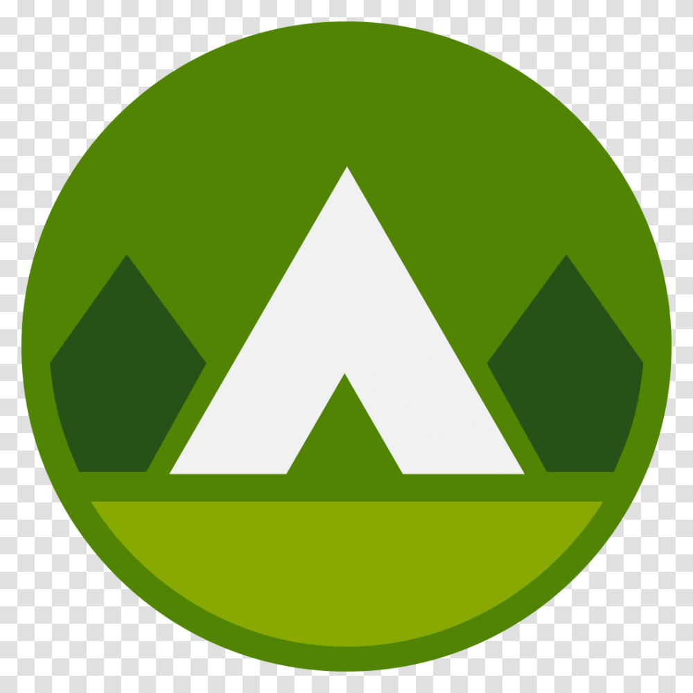 Informal Camp Stopping Sign, Recycling Symbol, Logo, Trademark Transparent Png