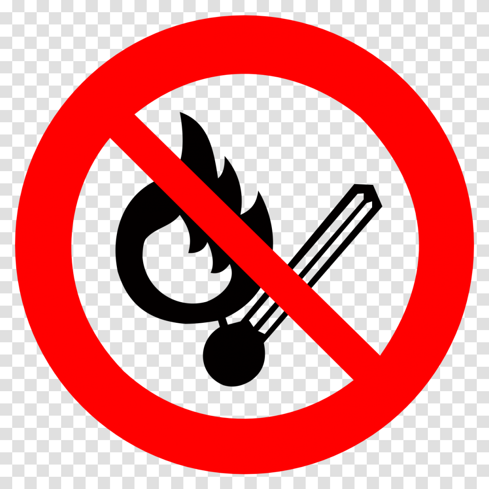 Information Boards No Open Flame Fire Ignition Ne Pas Faire De Feu, Symbol, Road Sign, Stopsign Transparent Png