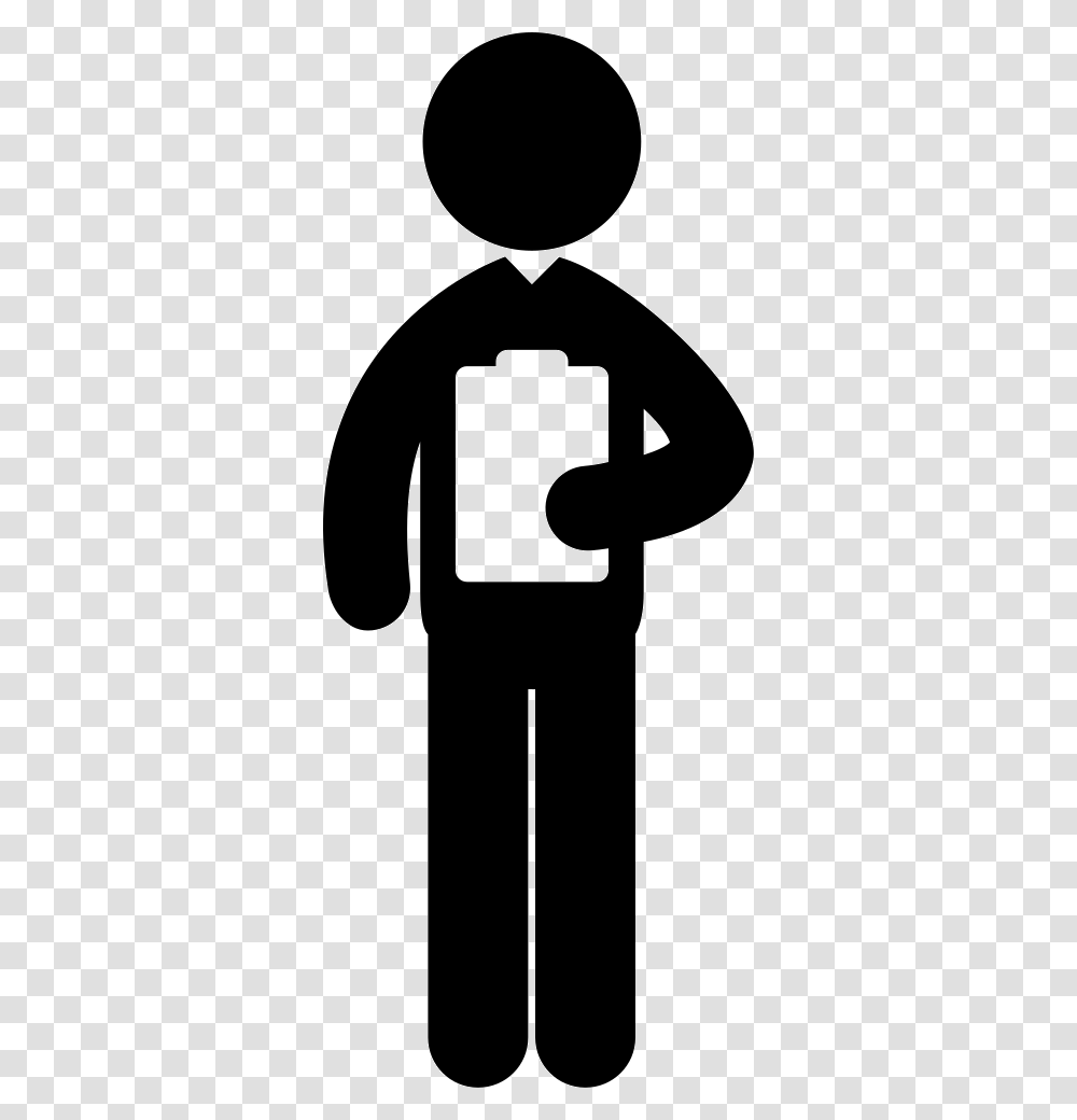 Information Clipart Past Medical History Man Holding Book Icon, Label, Stencil, Hand Transparent Png