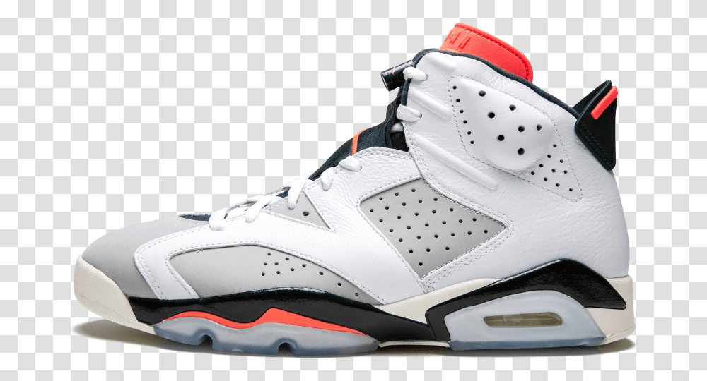 Infrared 6 2019 White Jordan 6 White Infrared 2019, Shoe, Footwear, Apparel Transparent Png