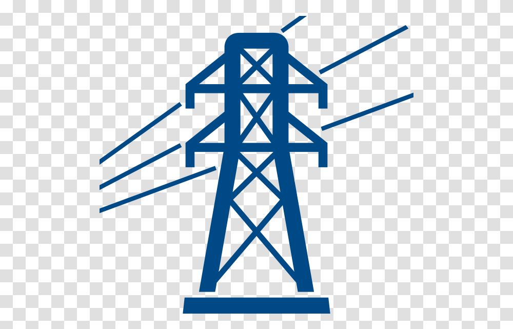 Infrastructure And Utilities Distribution Network Northern Ireland, Cross, Electric Transmission Tower, Power Lines Transparent Png