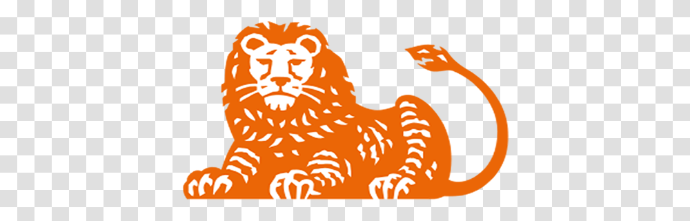 Ing Lion Logos Name Orange Lion Logo, Animal, Mammal, Wildlife, Bird Transparent Png