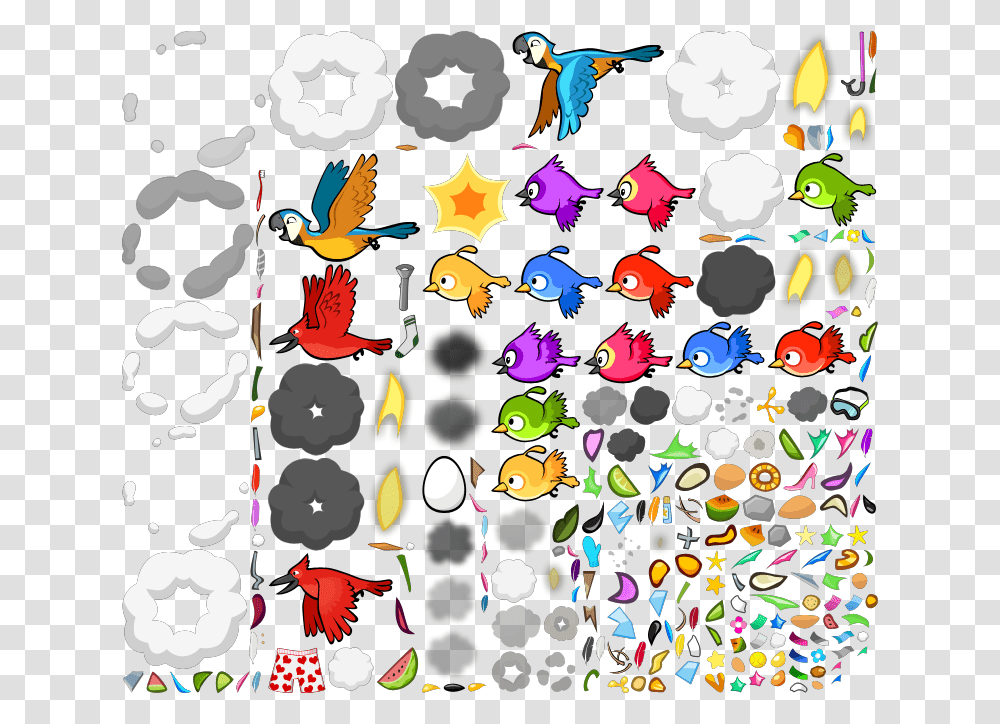 Ingame Particles, Confetti, Paper, Bird Transparent Png