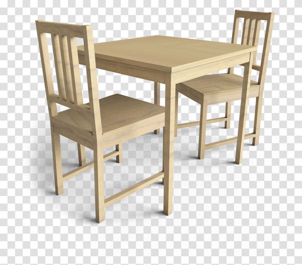 Ingo Table And Stefan Chairs3d ViewClass Mw 100 Chair, Furniture, Dining Table, Wood, Tabletop Transparent Png